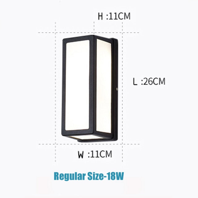 Moderne LED-Außenwandlampe