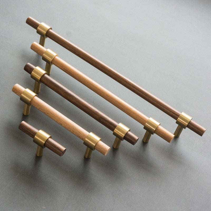 Moderne Holz-Möbel- und Schubladenknöpfe