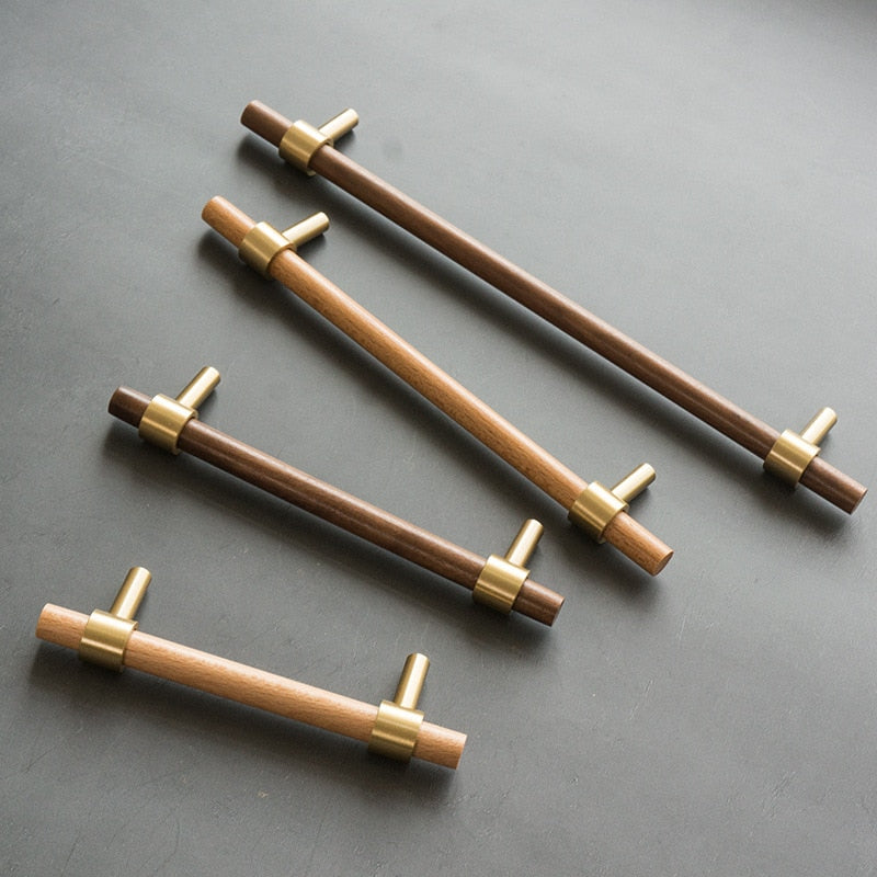 Moderne Holz-Möbel- und Schubladenknöpfe