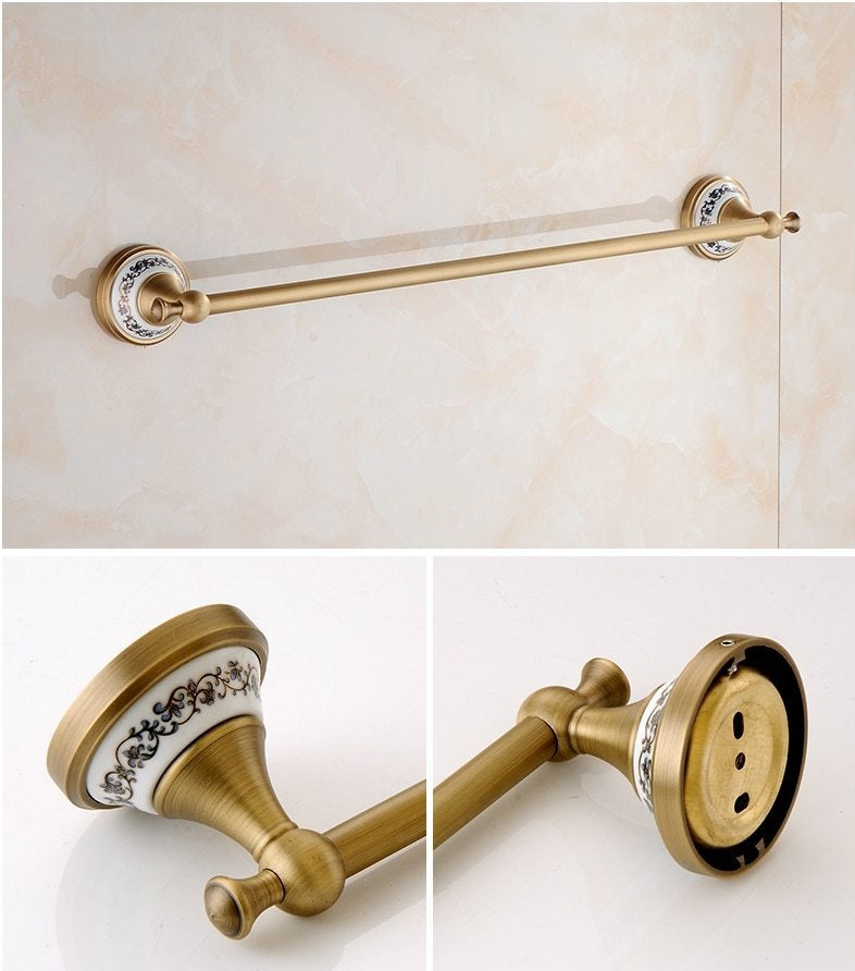 Antike Messing-Badezimmer-Set
