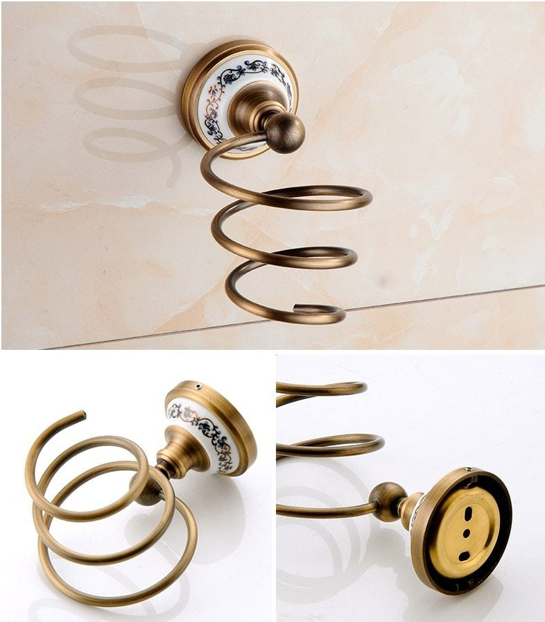 Antike Messing-Badezimmer-Set