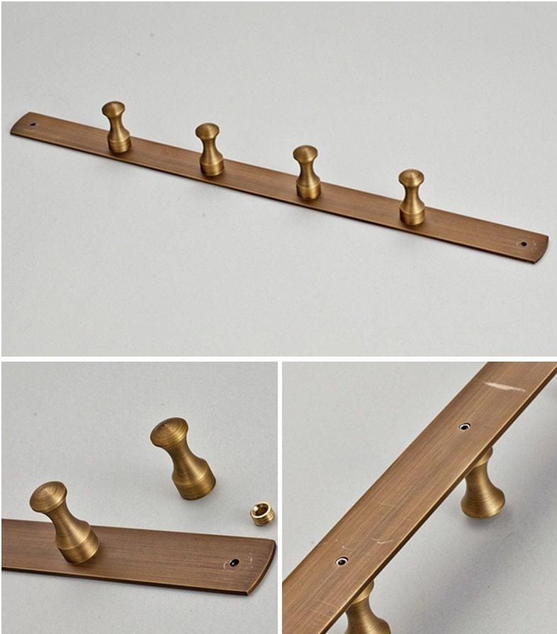 Antike Messing-Badezimmer-Set