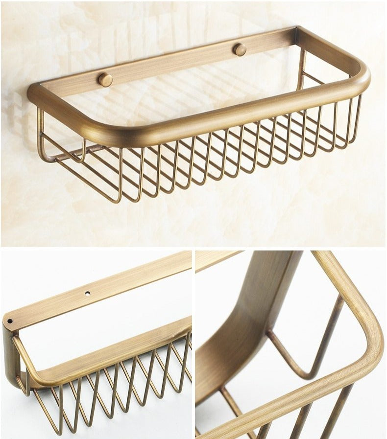 Antike Messing-Badezimmer-Set