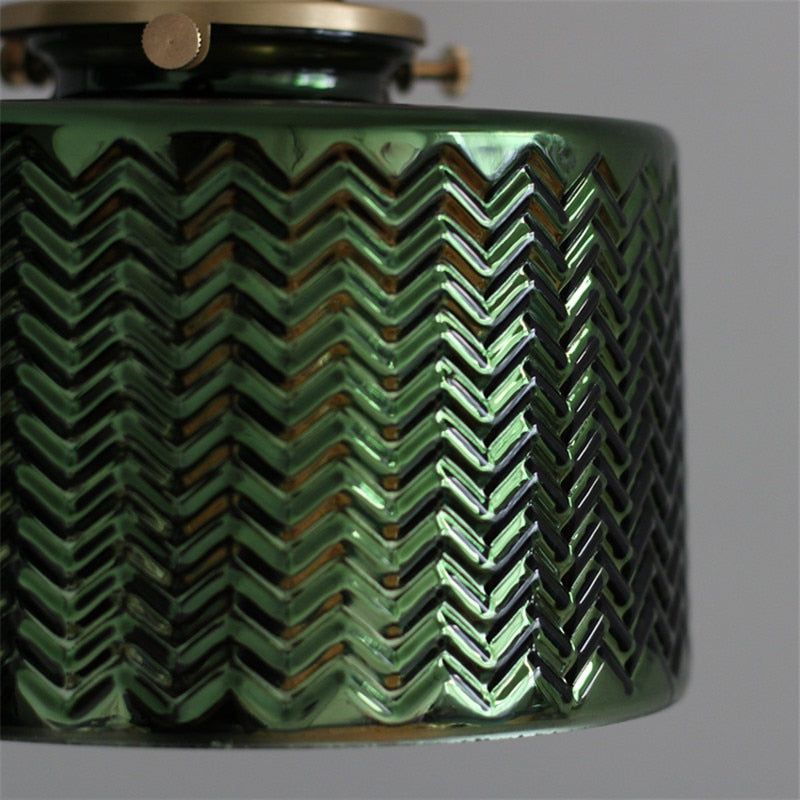 Nordische grüne Glas-Wandleuchte