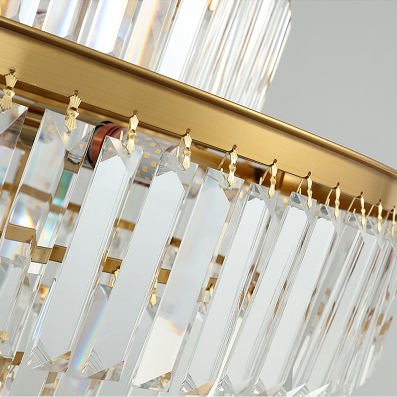 Moderner Glas-Kristall-Kronleuchter
