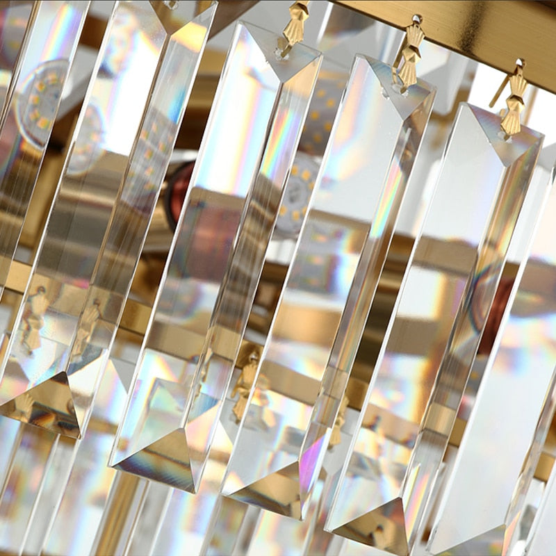 Moderner Glas-Kristall-Kronleuchter