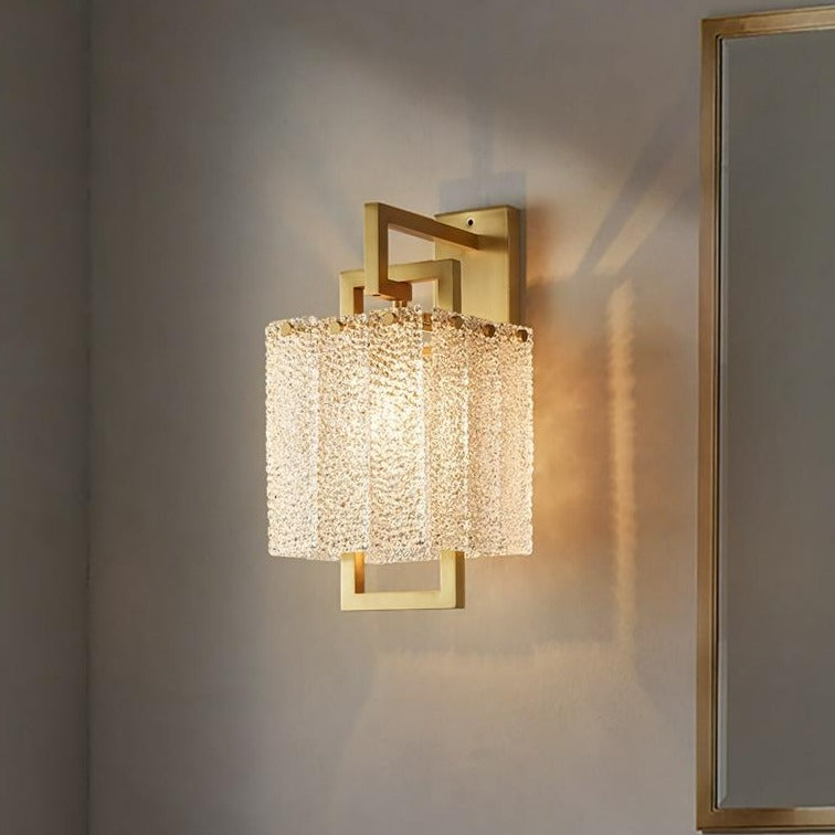 Moderne Texturierte Glas-Wandlampe
