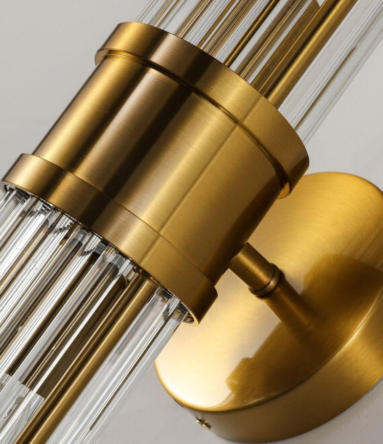 Glas-Kristall-Wandlampe