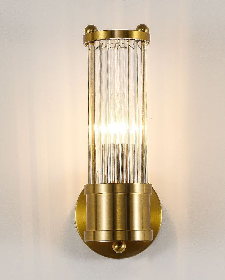 Glas-Kristall-Wandlampe