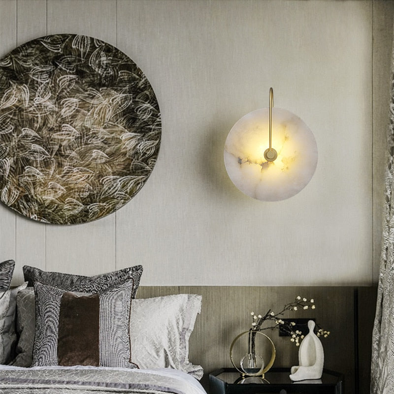 Moderne Weiße Marmor Wandlampe