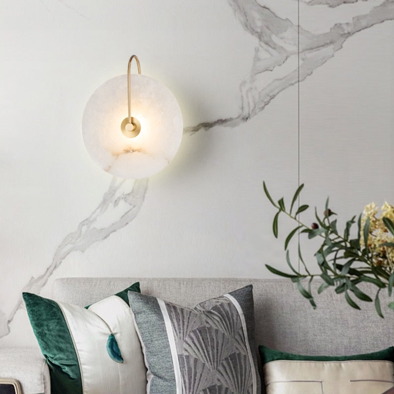 Moderne Weiße Marmor Wandlampe