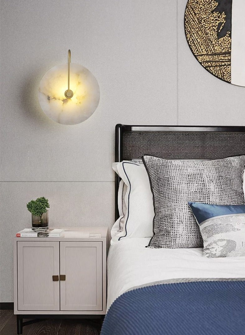 Moderne Weiße Marmor Wandlampe