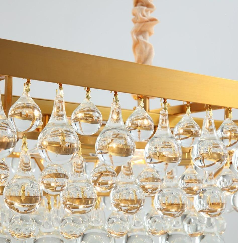Glas-Kristall-Tropfen-Kronleuchter