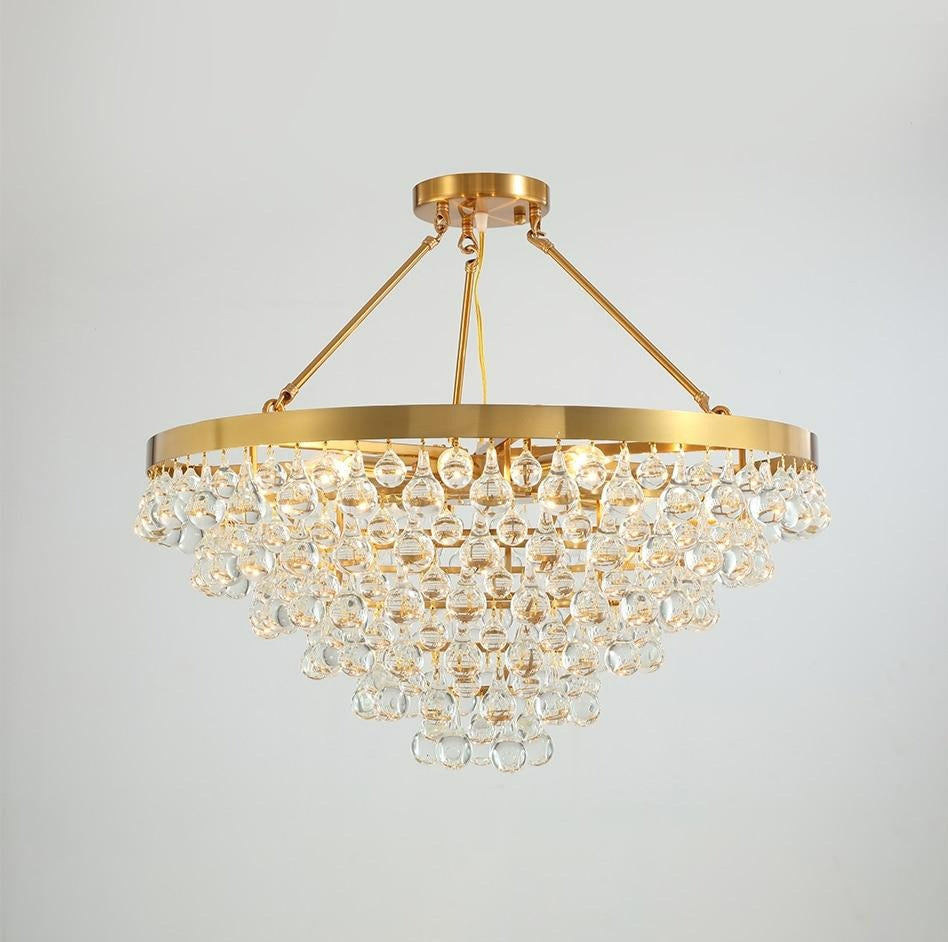 Modern Glass Crystal Tropfen-Kronleuchter