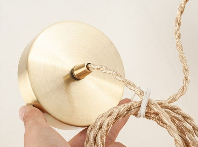 Vintage Glas Kristall Pendelleuchte