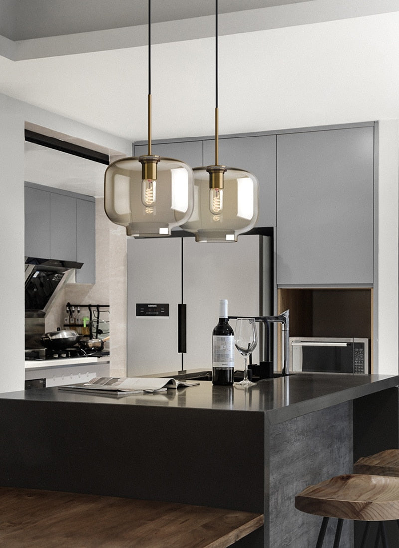 Hilde - Moderne Glas Pendelleuchten