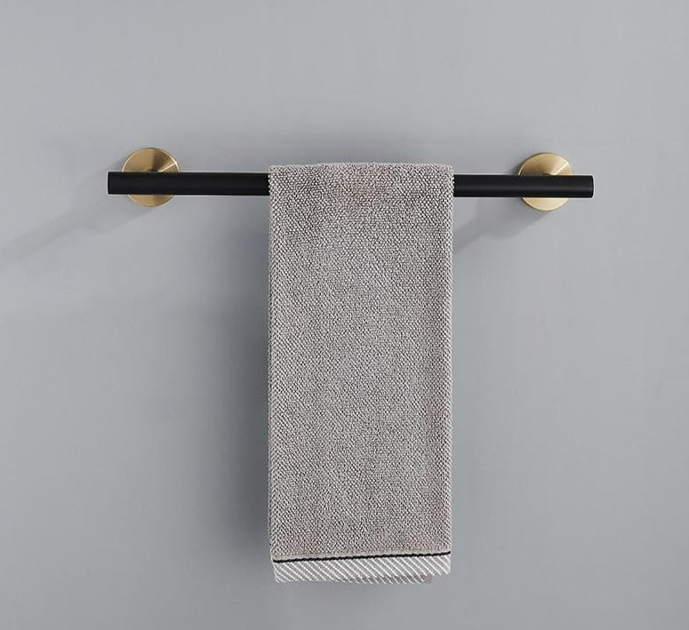 Schwarz & Gold Badezimmerzubehör Set