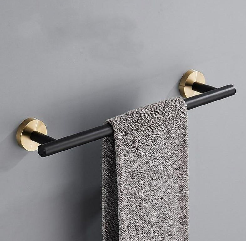 Schwarz & Gold Badezimmerzubehör Set