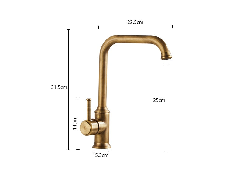 Retro Bronze Küchenarmatur