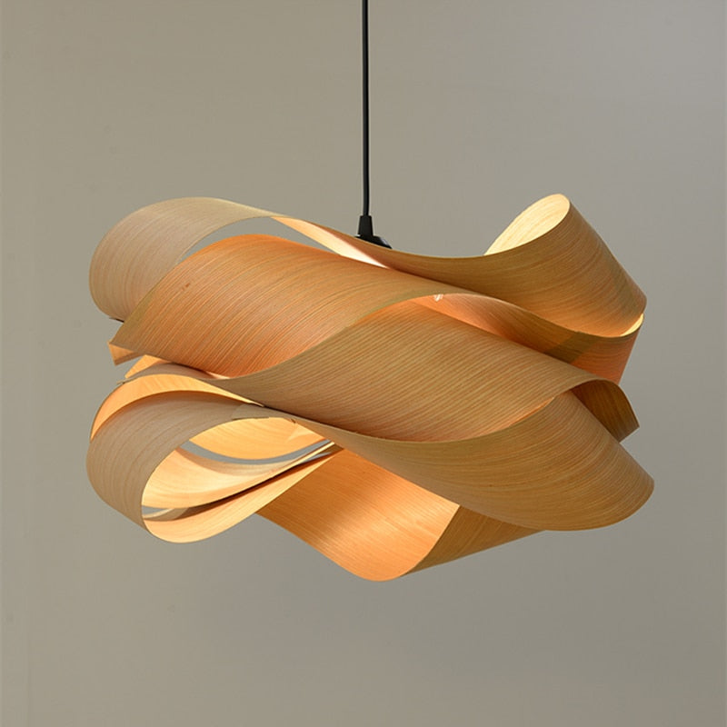 Moderne Schalenholz Pendelleuchten
