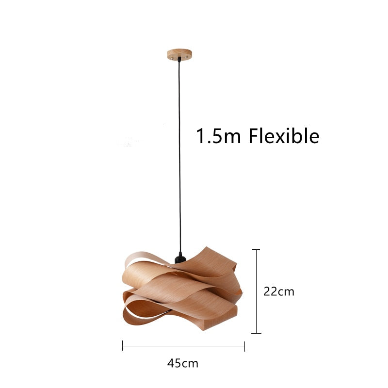 Moderne Schalenholz Pendelleuchten