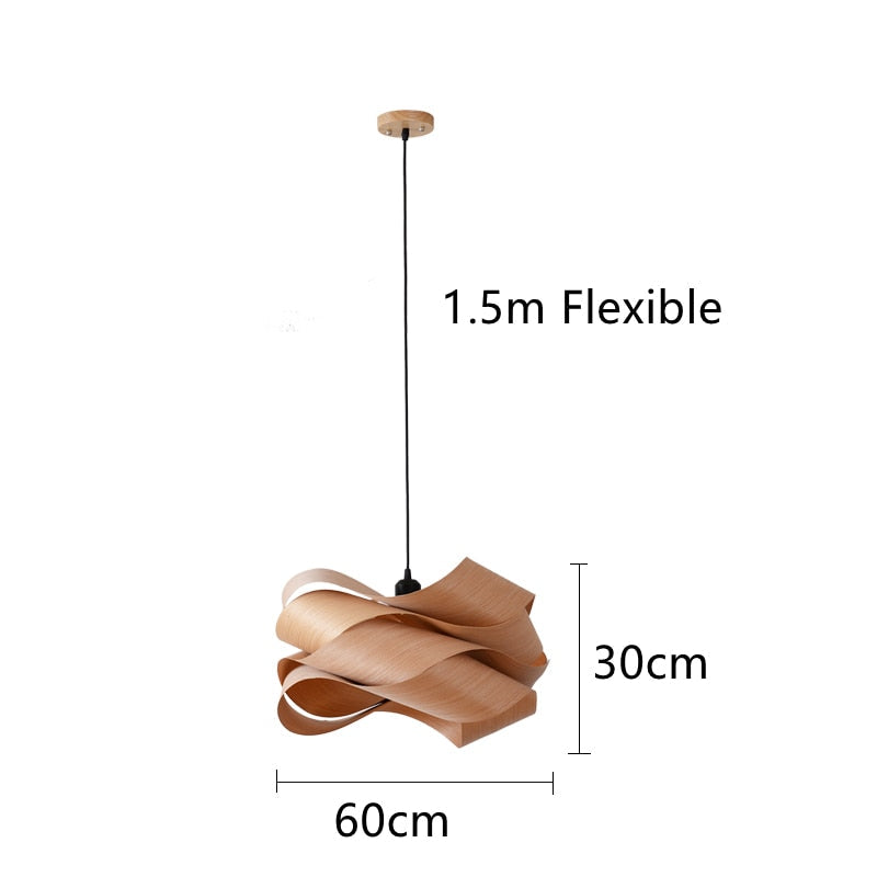 Moderne Schalenholz Pendelleuchten