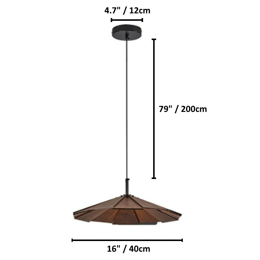 Wren - Moderne Holz Pendelleuchte