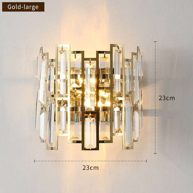 Cedric - Moderne Glas-Kristall-Wandleuchte