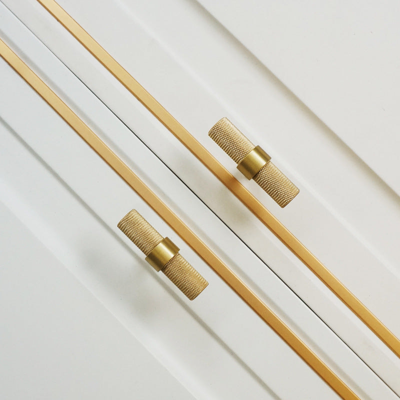 Moderne Struktur-Messing-Schrank- und Schubladengriffe