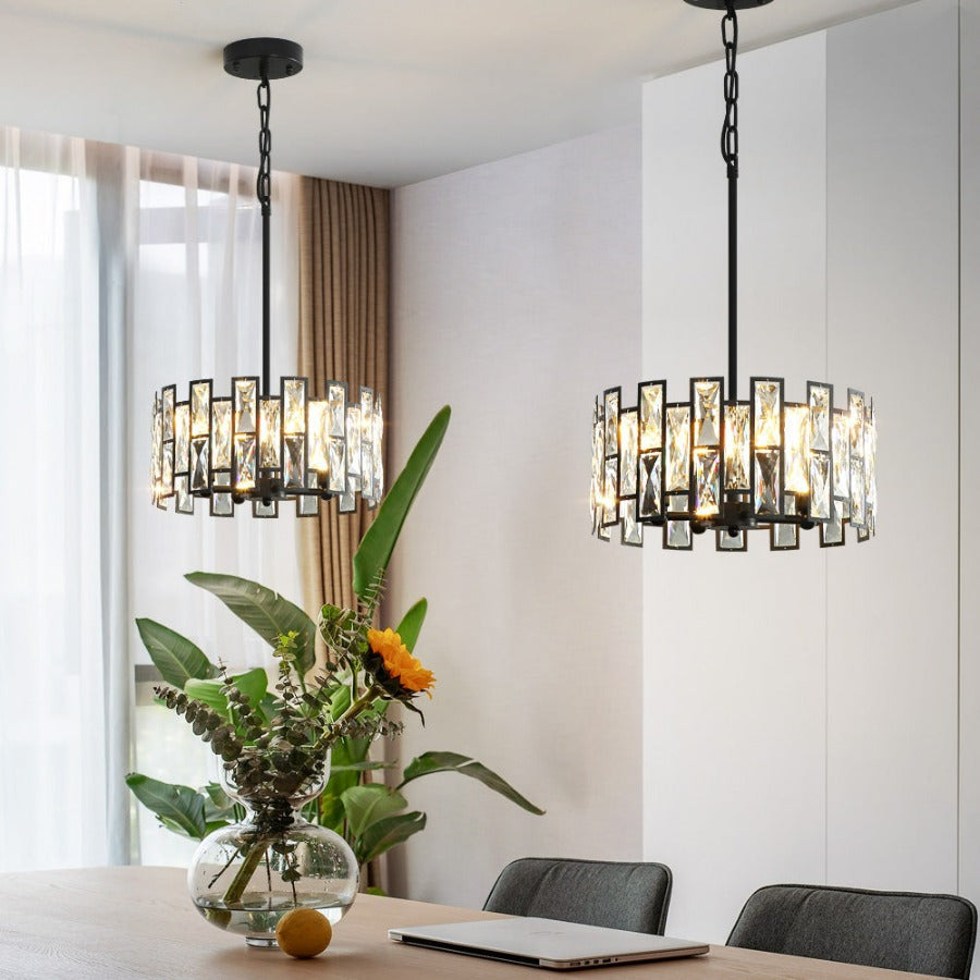 Roosevelt - Moderner Glas-Kristall-Kronleuchter