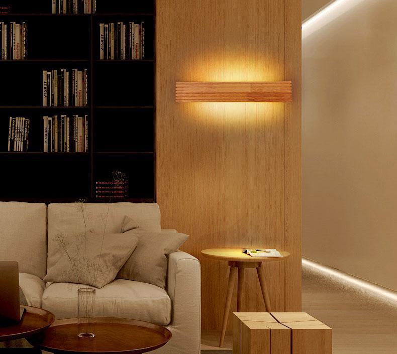 Aria - Moderne japanische Holz-Wandlampe