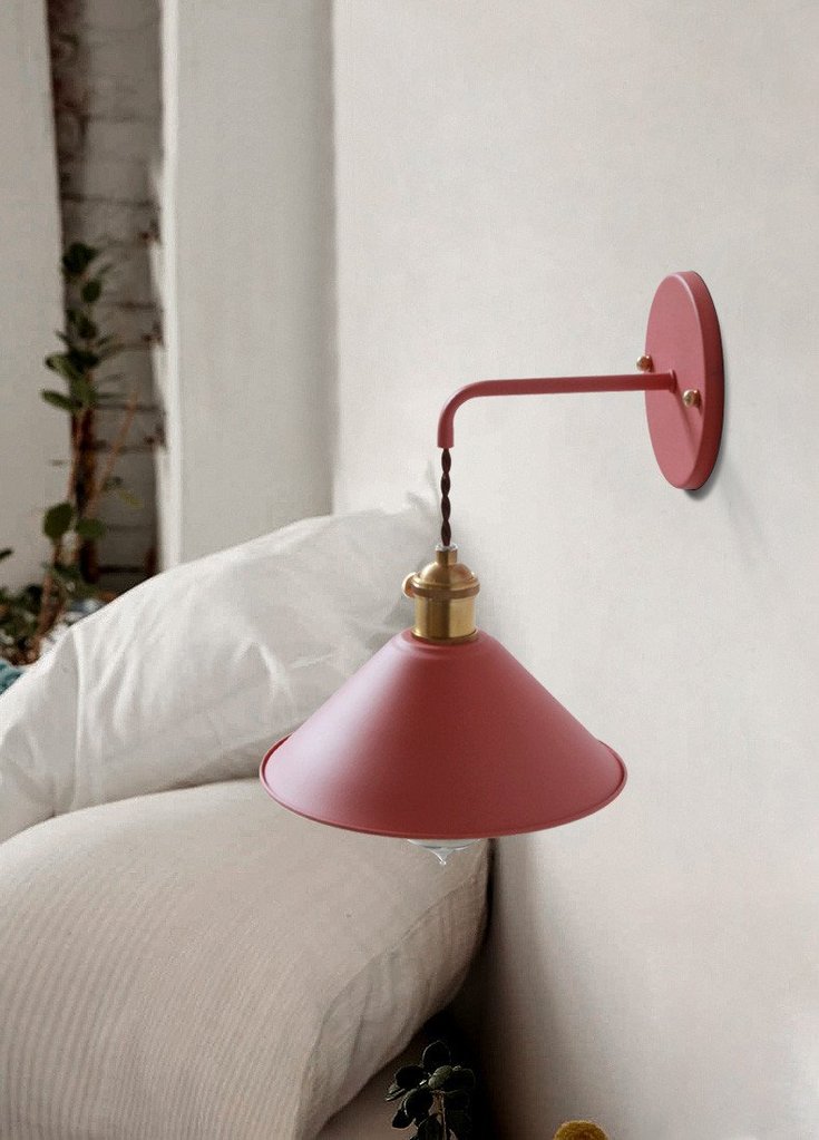 Bunte Retro-Wandlampen