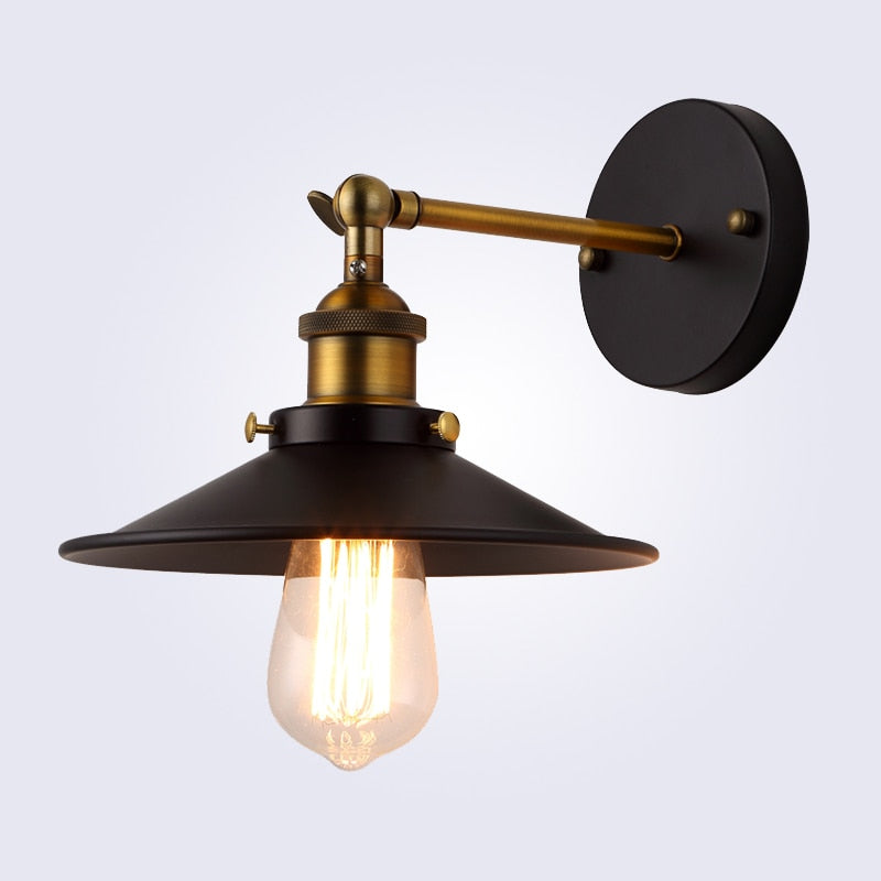 Industrielle Vintage-Wandlampe