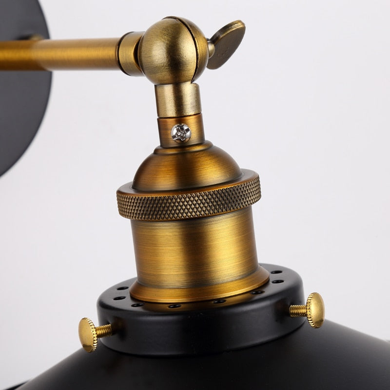Industrielle Vintage-Wandlampe