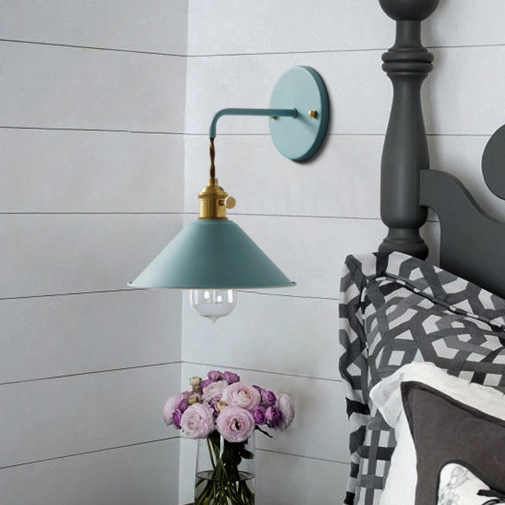 Bunte Retro-Wandlampen