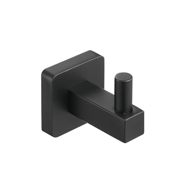 Mattschwarzes Edelstahl Badezimmer-Hardware-Set