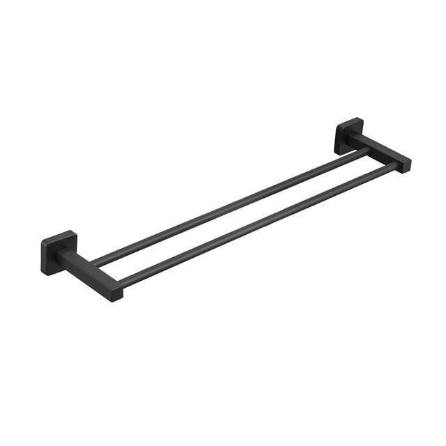 Mattschwarzes Edelstahl Badezimmer-Hardware-Set