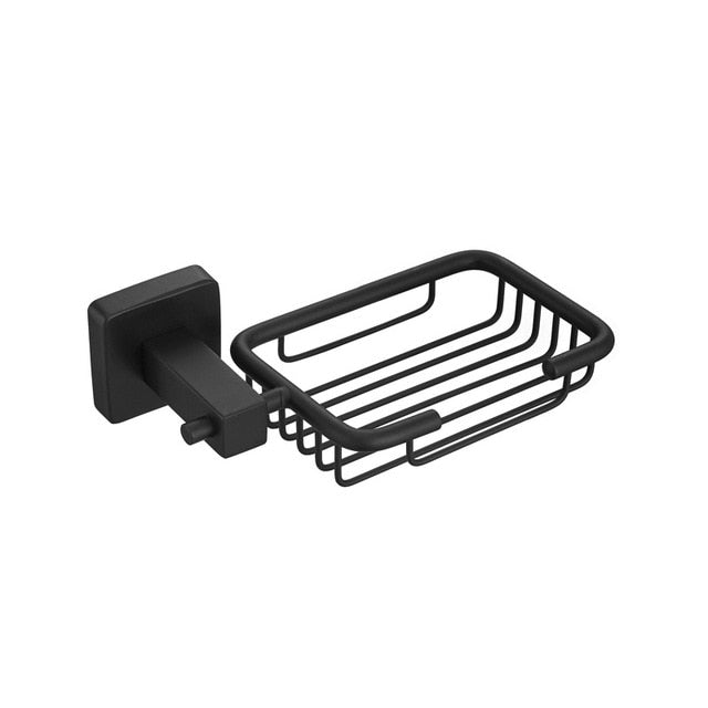 Mattschwarzes Edelstahl Badezimmer-Hardware-Set