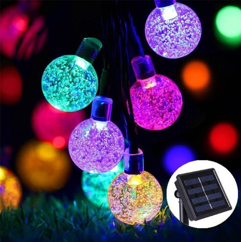 Bunte Solarbetriebene LED Globus Lichterketten