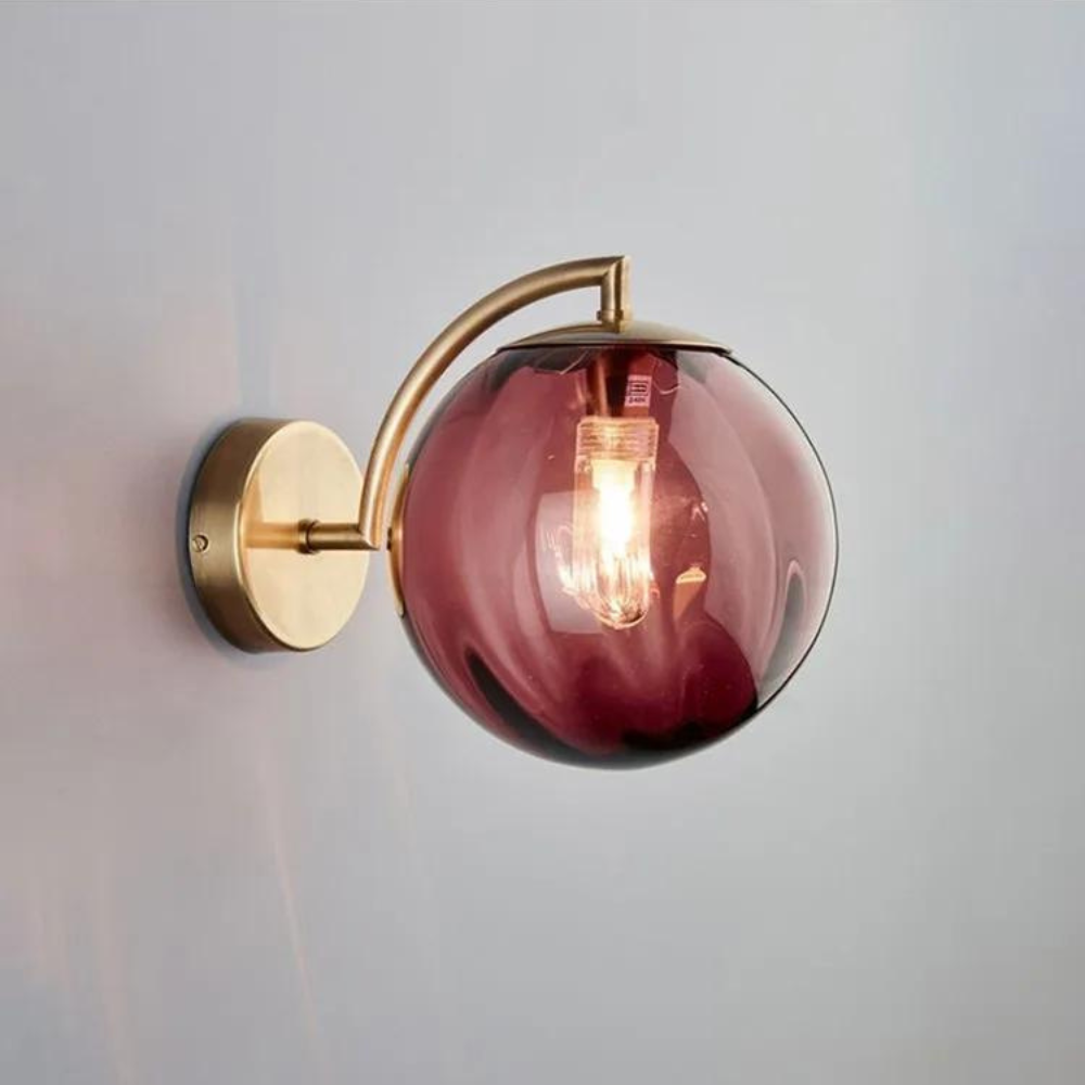 Howard - Glas-Globus-Wandlampe