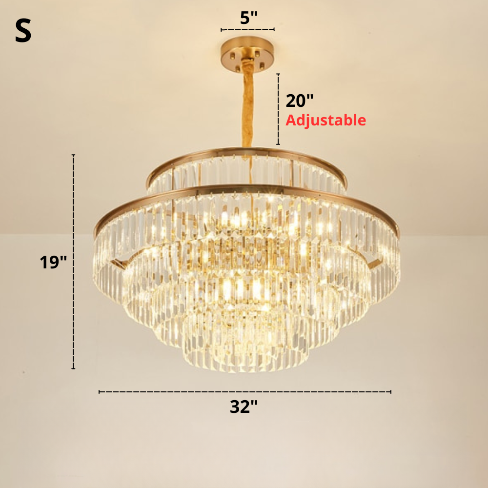 Moderner Glas-Kristall-Kronleuchter